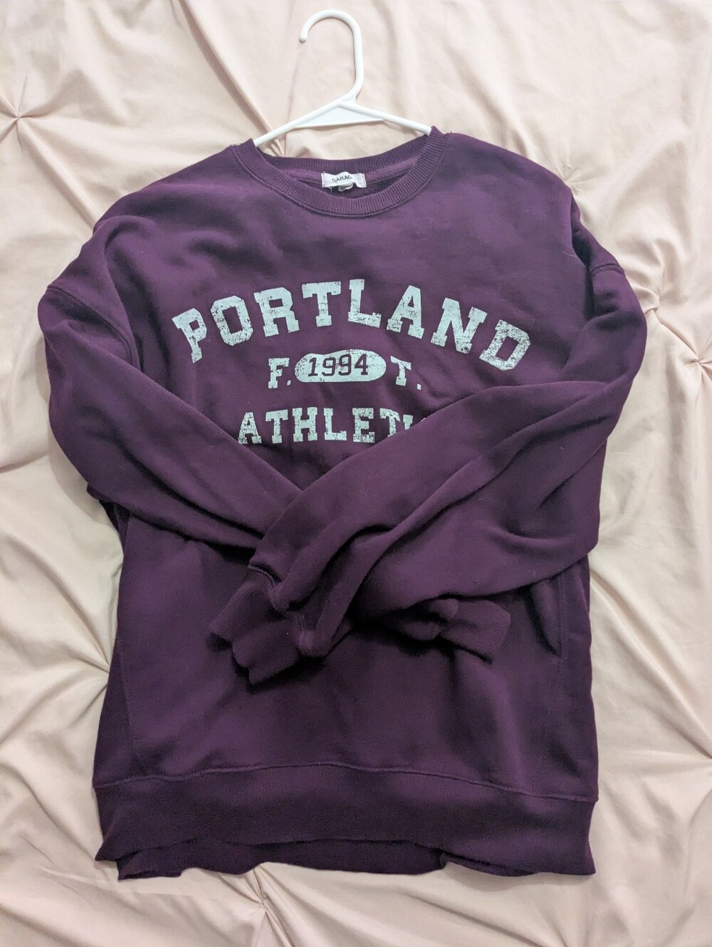Garage Burgundy Portland Crew Neck, Women's, Size Medium